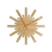 photo raggiante bamboo wood wall clock¹ 1